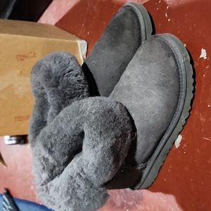 Grey winter ugg boots